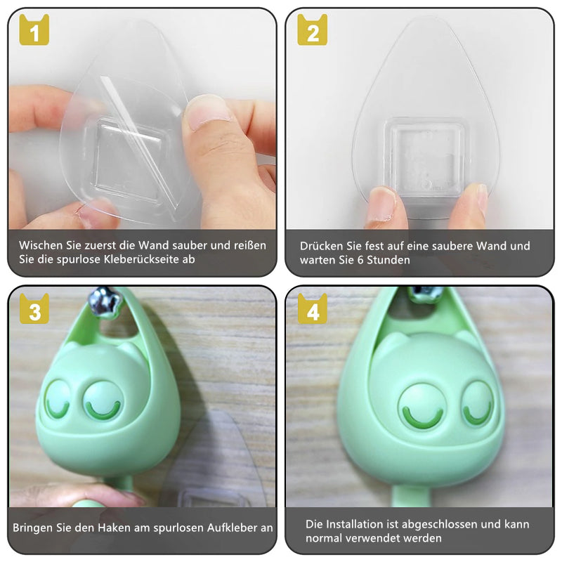 Fun Playful Cat Wall Hooks