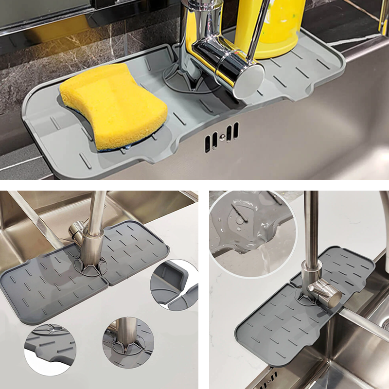 Waterproof Sink Faucet Drip Catcher Tray