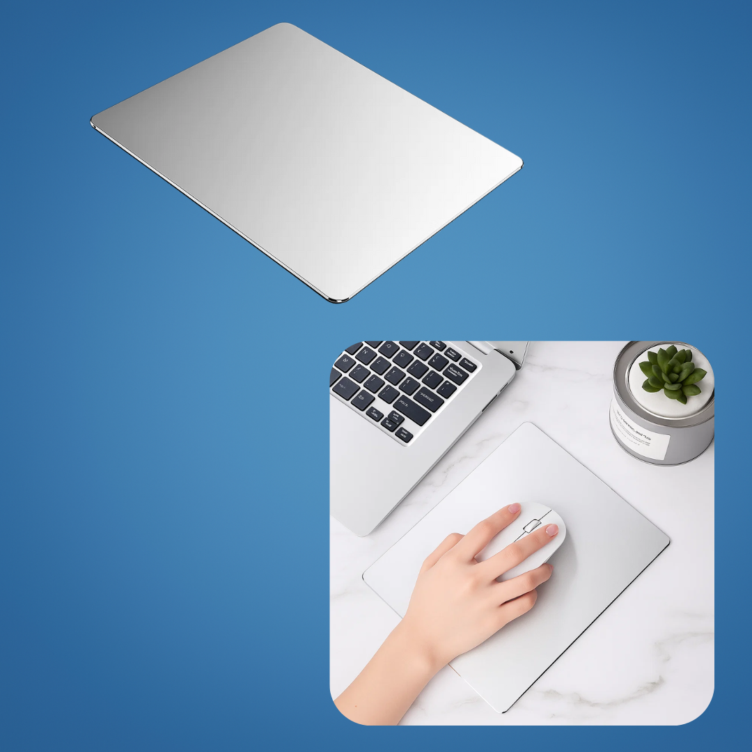 Sturdy Aluminium Desk Pad for Work and Gaming