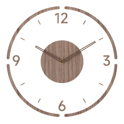 Stylish Wooden Wall Clock 12 Inches for Home Decor