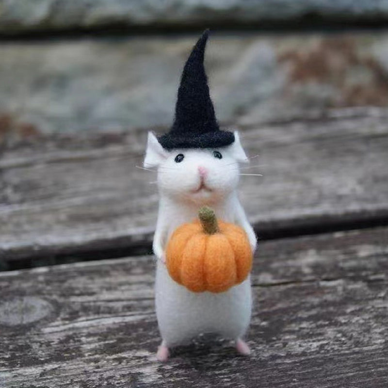 Spooky Felt Rat Decor Ornament - Befez