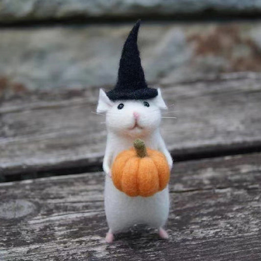 Spooky Felt Rat Decor Ornament - Befez