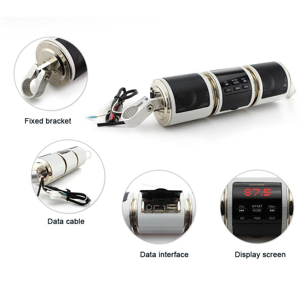 Waterproof Motorcycle Bluetooth Handlebar Speaker System - Befez