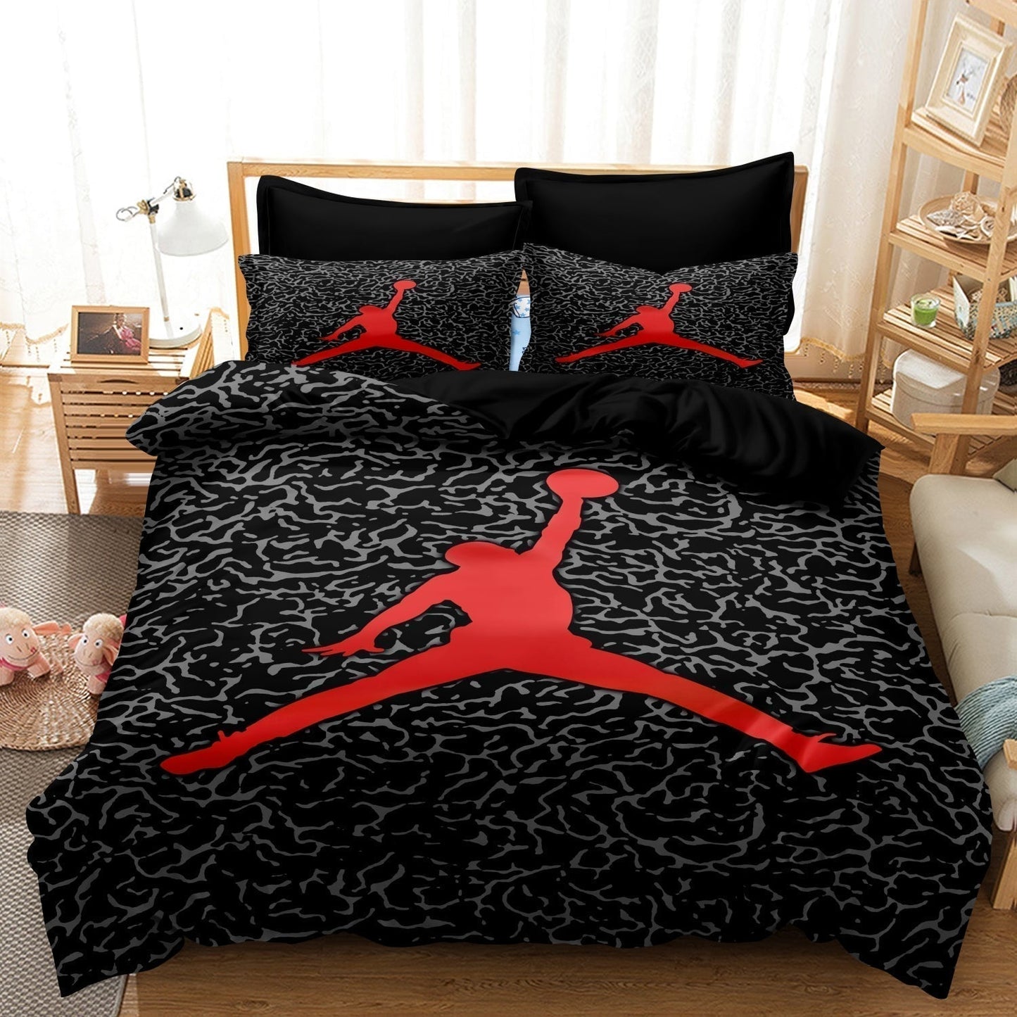 Athletic Basketball Bedding Set