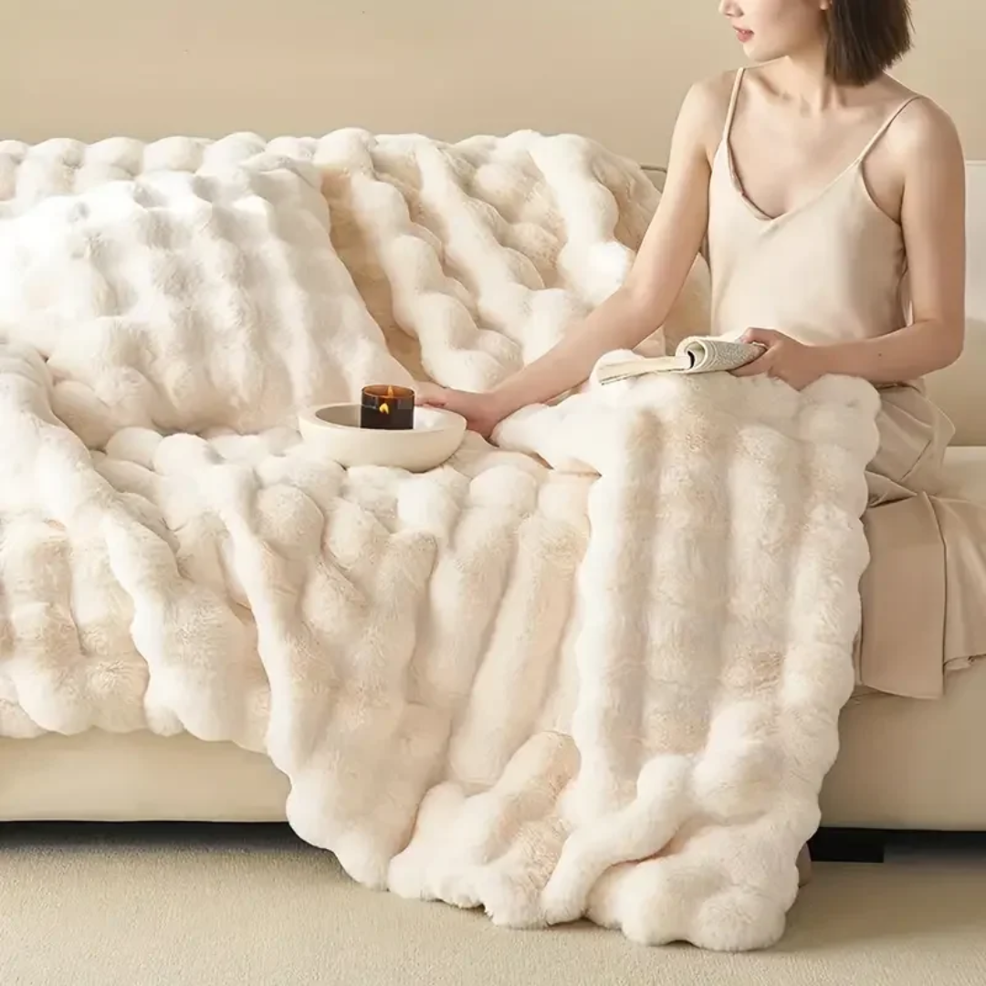 Warm Plaid Throw Blanket