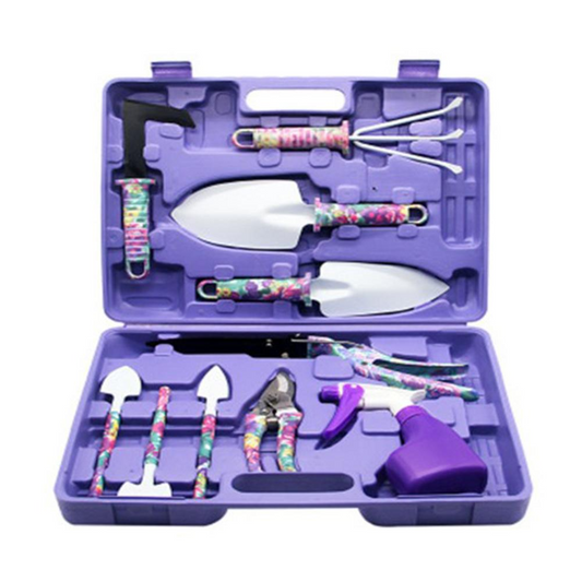 Vibrant 10-Piece Garden Tool Kit with Comfort Grip Handles - Befez