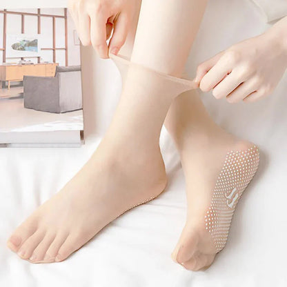 Befez | Thin, Grip Crystal Ankle Socks
