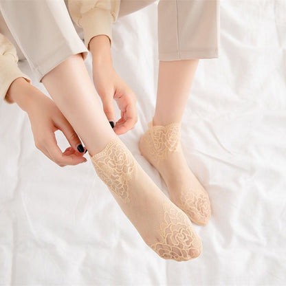 Befez | Women's Elegant Lace Ankle Socks