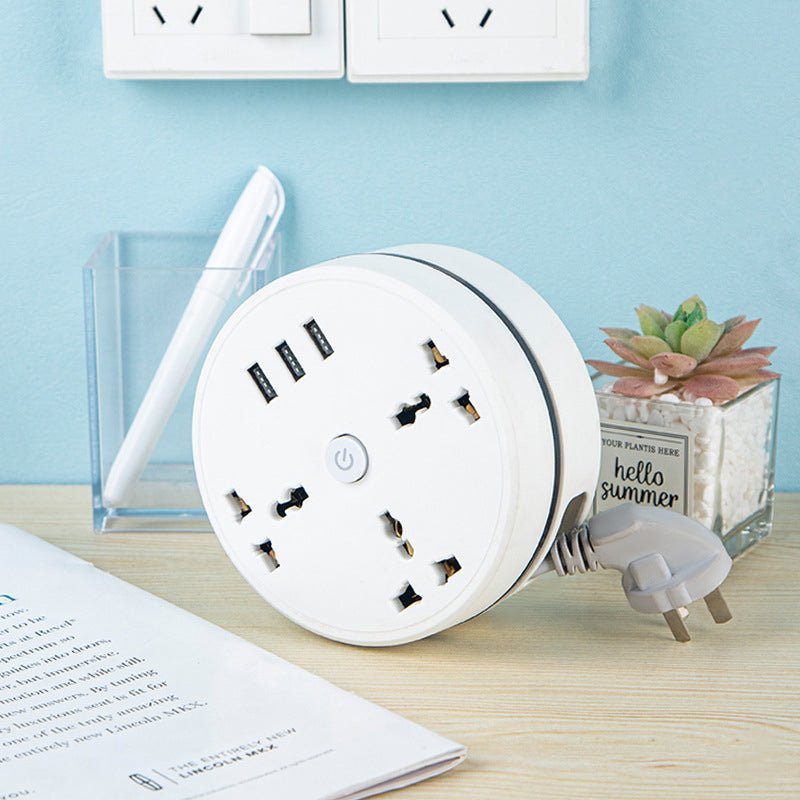 Compact Universal Power Strip Outlet