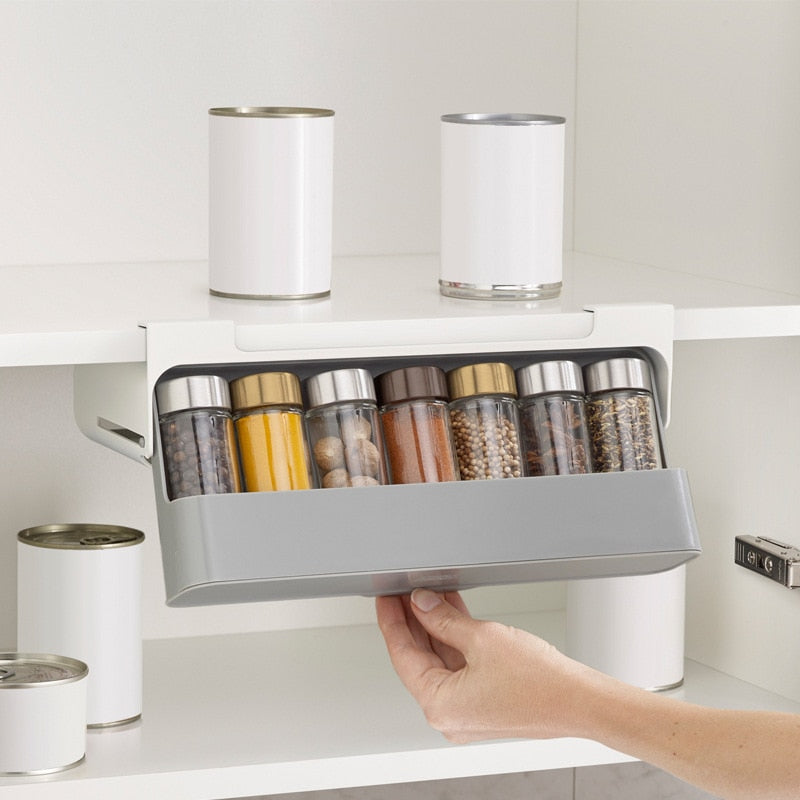 Space Saving Kitchen Herb Organizer Rack