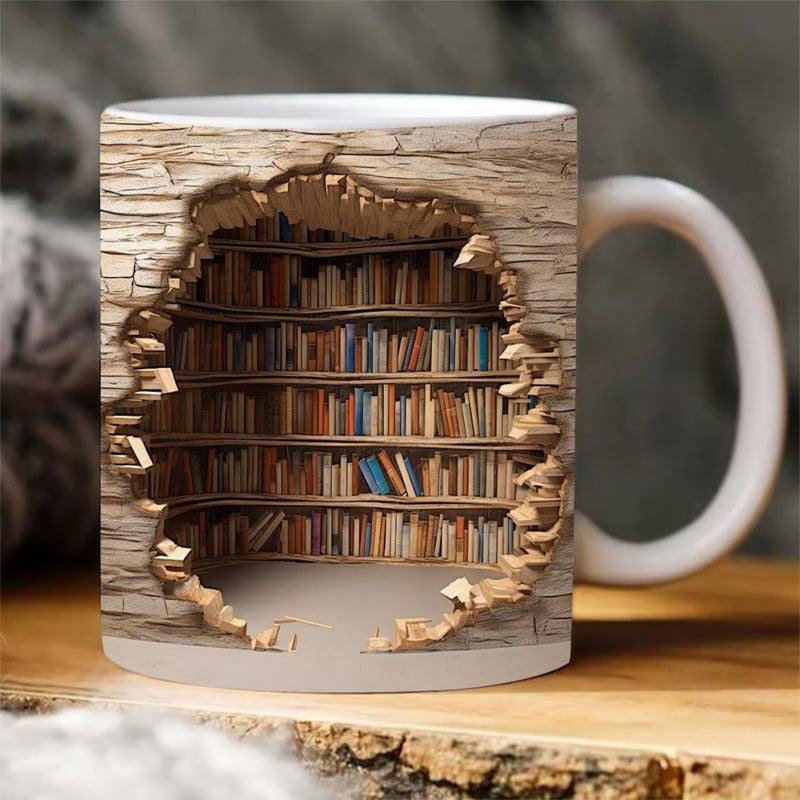 Colorful 3D Book Mug