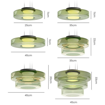 Contemporary Glass Hanging Lamp in Minimalist Design