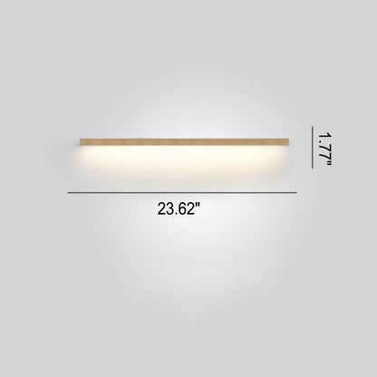 Natural Wooden Japanese LED Wall Lamp