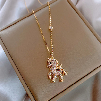 Cute Unicorn Pendant Necklace