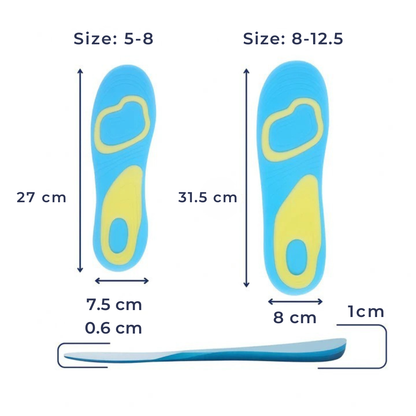 Arch Support Gel Insoles for Flat Feet Relief