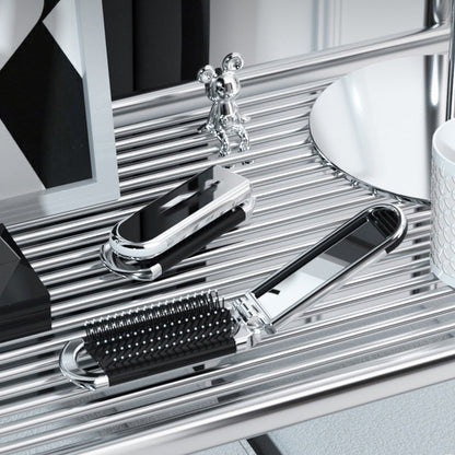Portable Travel Mirror Brush Set