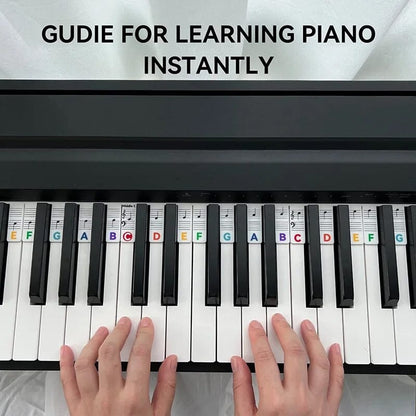 Reusable Piano Key Sticker Labels
