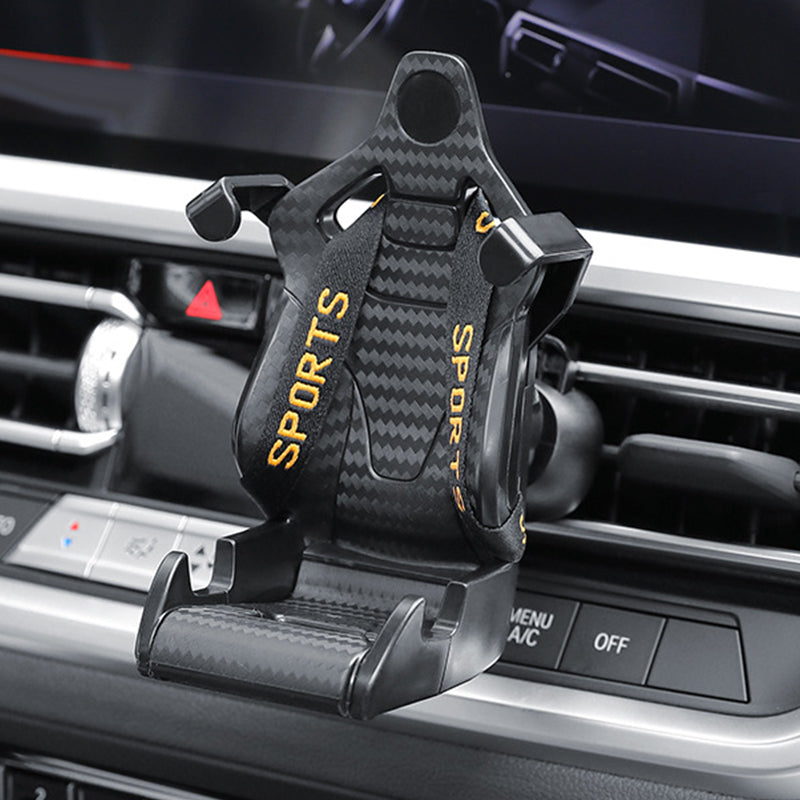 Racing Car Phone Mount with Adjustable Belt