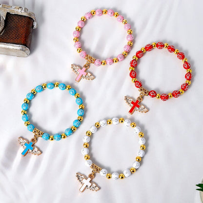 Delicate Wing Shaped Cross Necklace