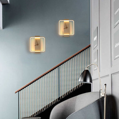 Stylish Round Clock LED Wall Light