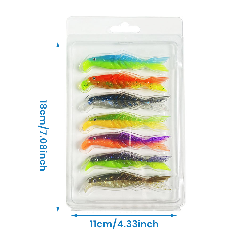 Flexible Segmented Rubber Fish Toy