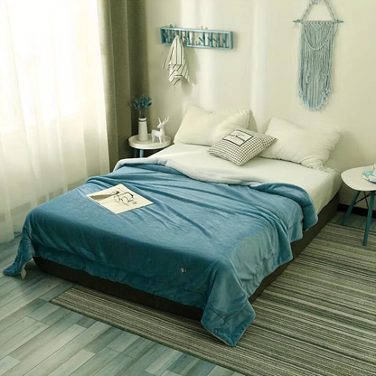 Plush Double Sided Fuzzy Blanket for Cozy Warmth