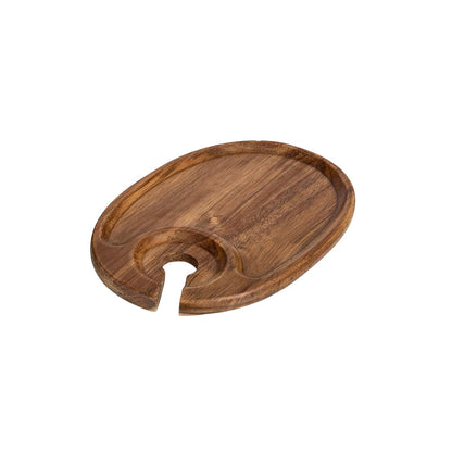 Stylish Appetizer Plate with Wine Cup Holder - Befez