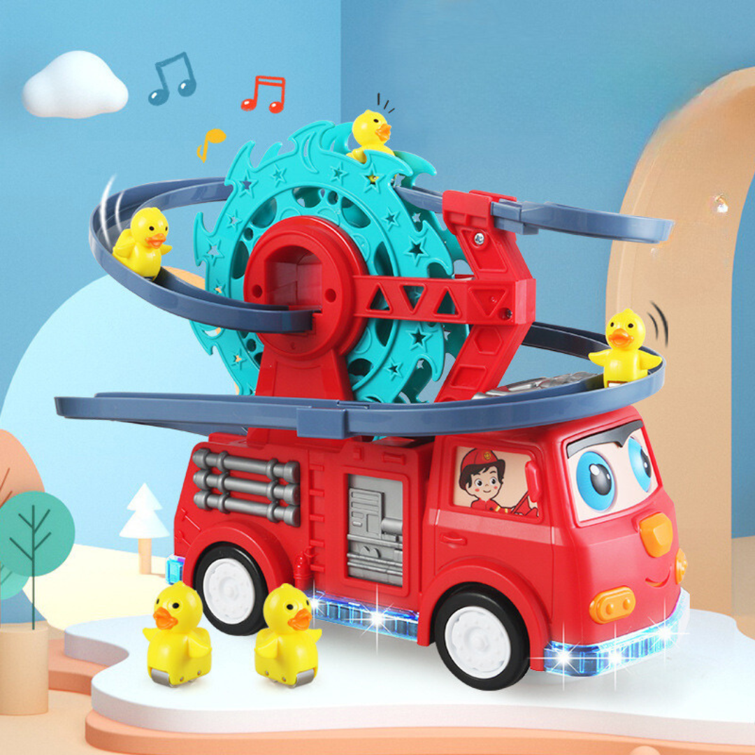 Fun Fire Truck Duck Water Slide - Befez