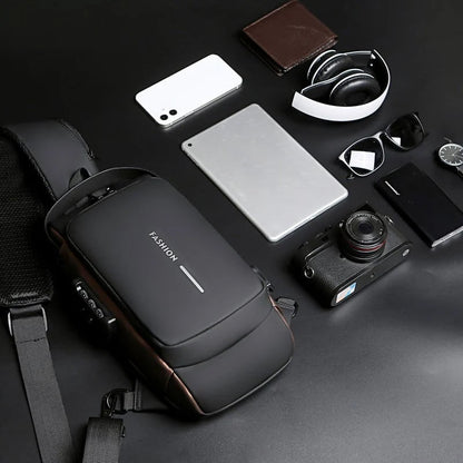 Secure USB Crossbody Sling Travel Bag