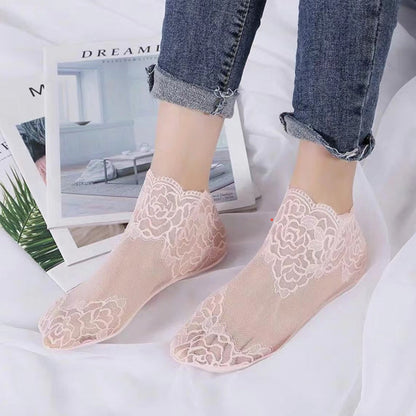 Befez | Women's Elegant Lace Ankle Socks