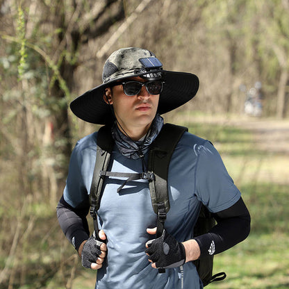 Waterproof Outdoor Fishing Cap with Solar Fan