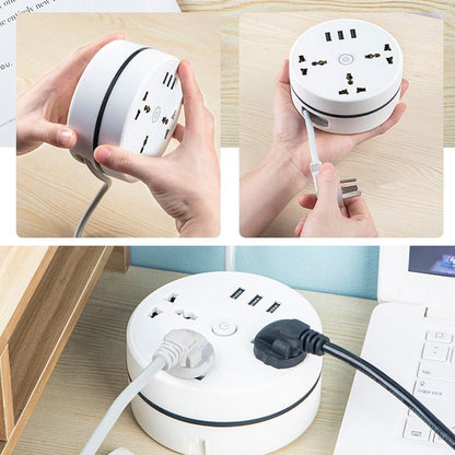 Compact Universal Power Strip Outlet