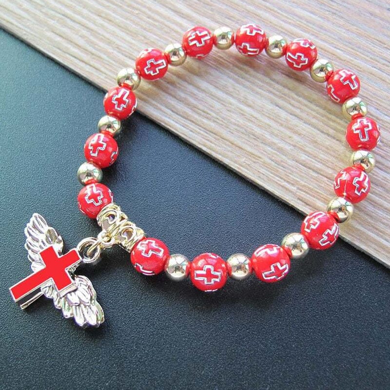Delicate Wing Shaped Cross Necklace