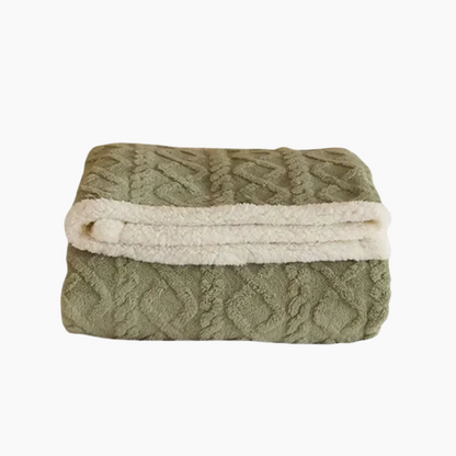 Plush Cozy Fleece Throw Blanket for Bed and Living Room