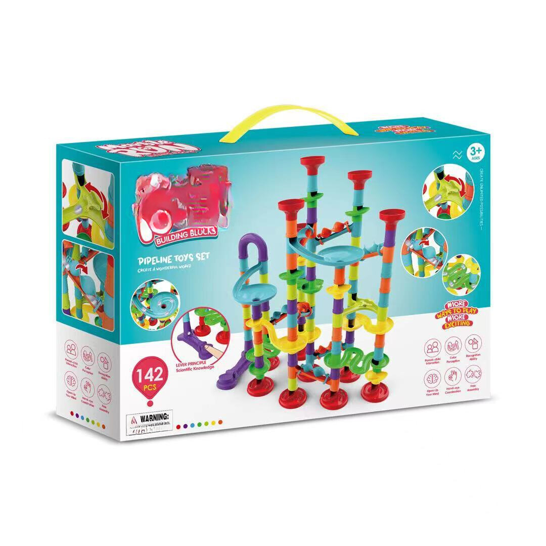 Colorful Marble Run Building Blocks