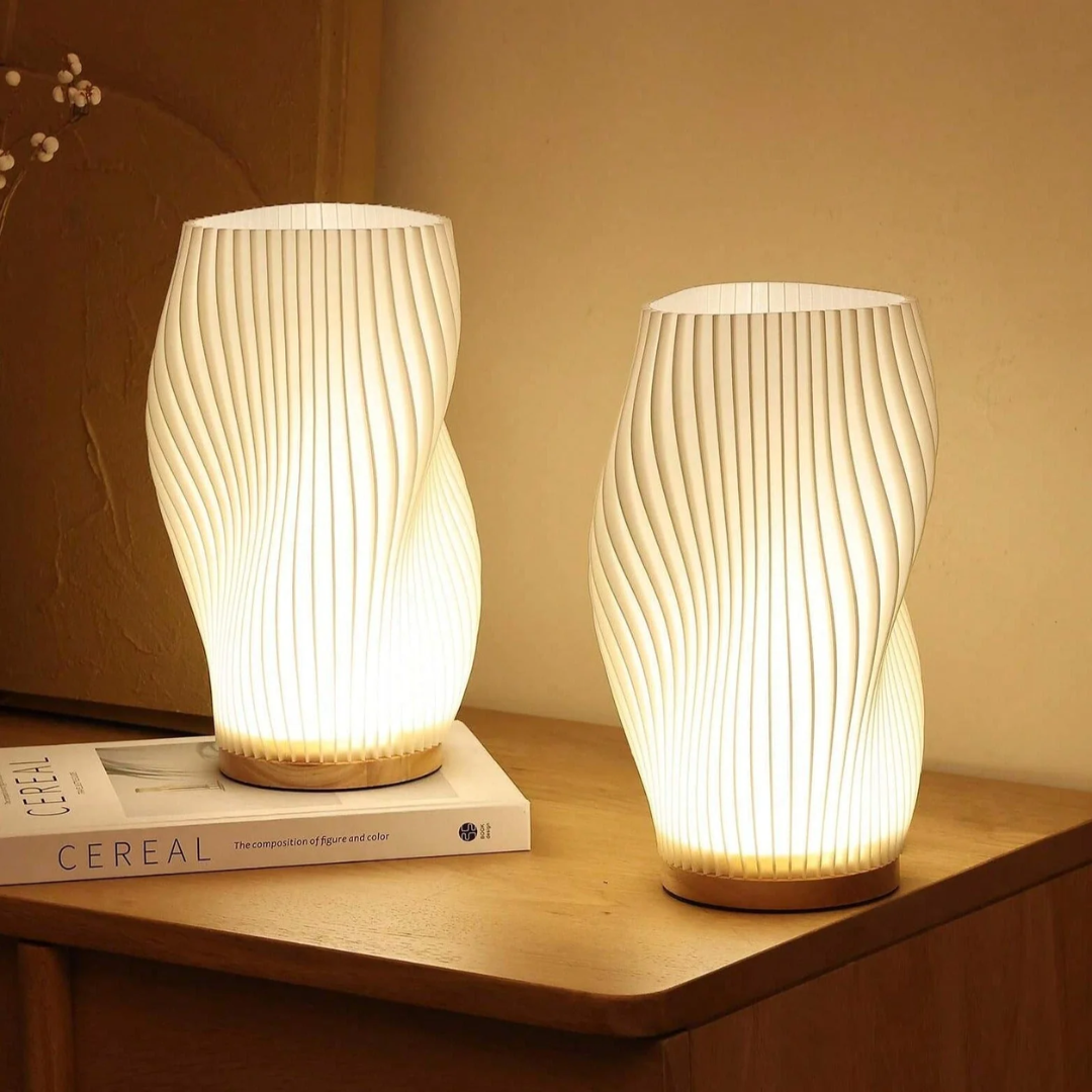 Modern Wave LED Desk Lamp