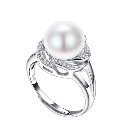 Elegant Adjustable Pearl Ring for Women - Befez