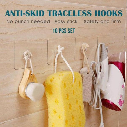Strong Adhesive Removable Wall Hooks (20 Pack) - Befez