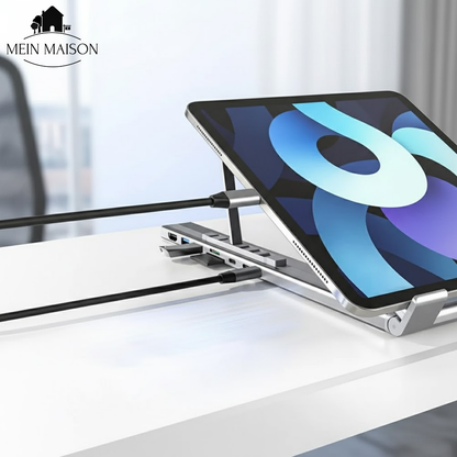 Compact 8-in-1 Laptop Stand and USB Hub - Befez