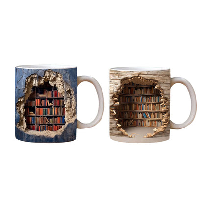Colorful 3D Book Mug