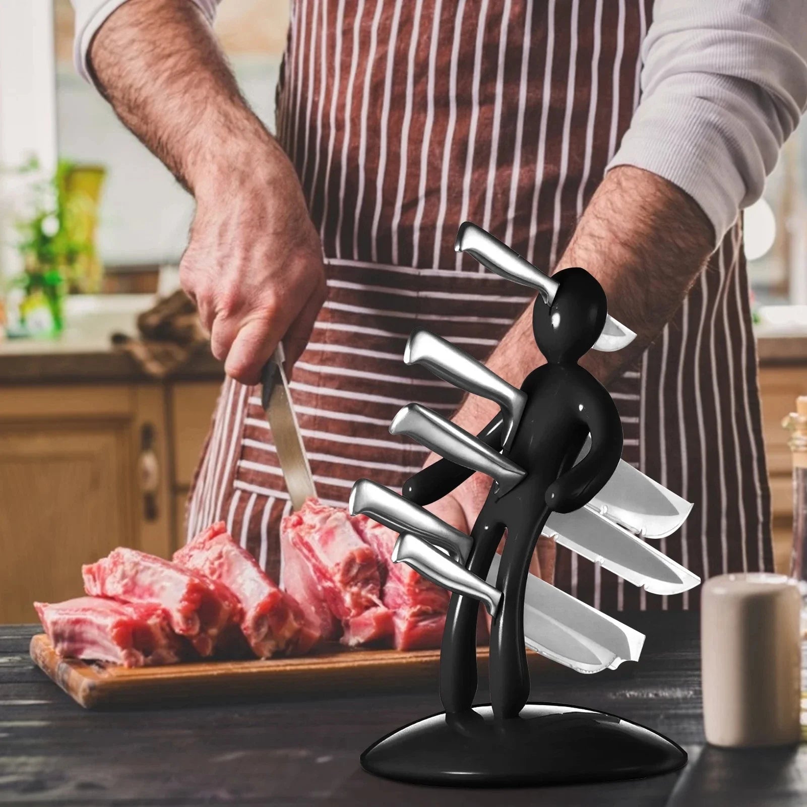 Stylish Kitchen Knife Block Holder Set - Befez