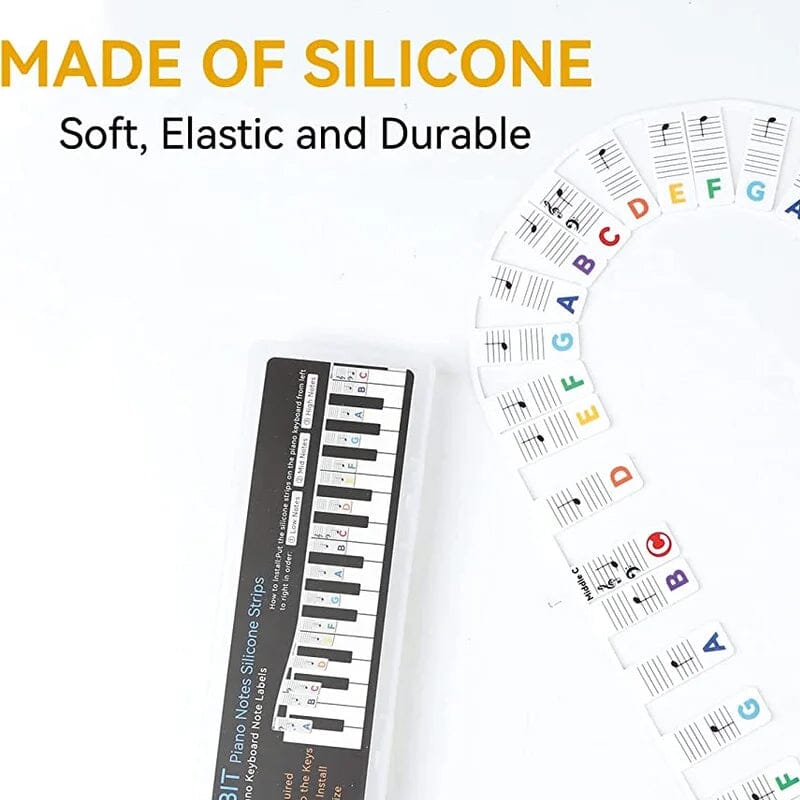 Reusable Piano Key Sticker Labels