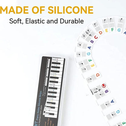Reusable Piano Key Sticker Labels