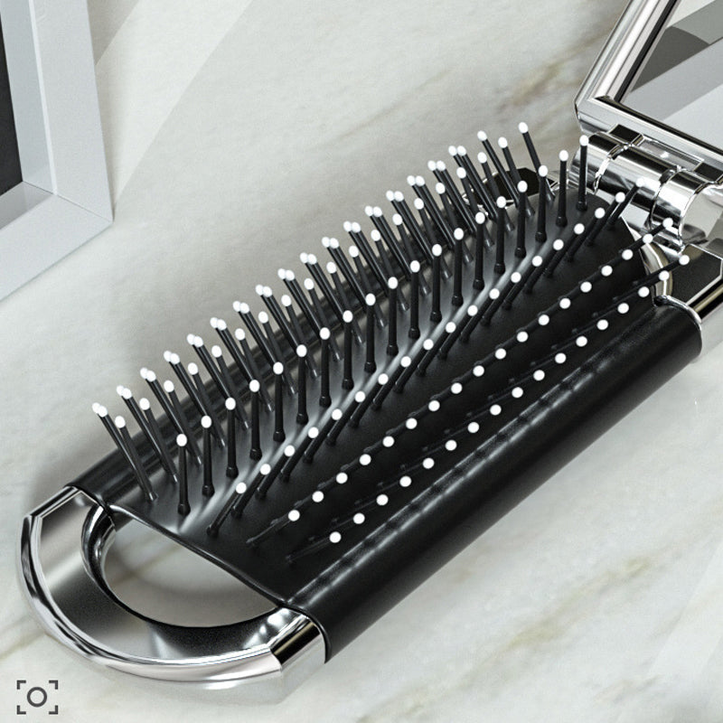 Portable Travel Mirror Brush Set