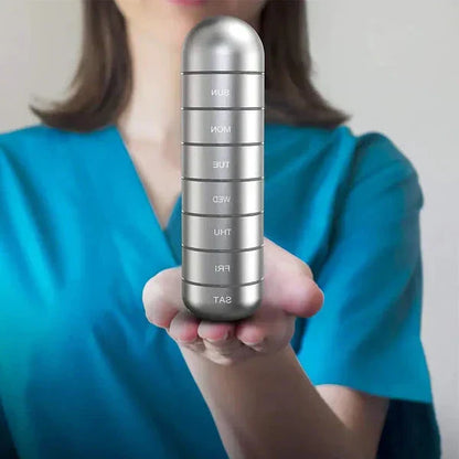 Waterproof Pill Box with 7 Day compartments