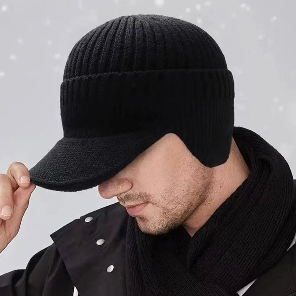 Warm Men's Fleece Winter Beanie Hat - Befez