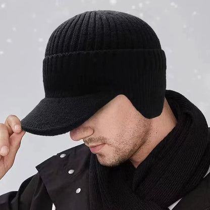 Warm Men's Fleece Winter Beanie Hat - Befez