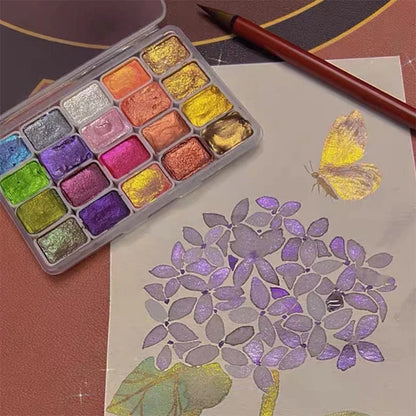 Vibrant 20 Color Watercolor Art Set