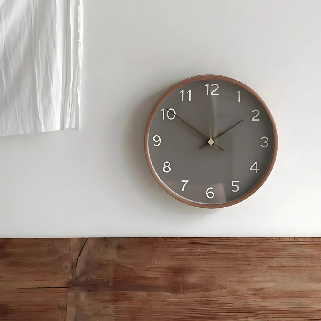 Rustic Wood Large Wall Clock - Befez