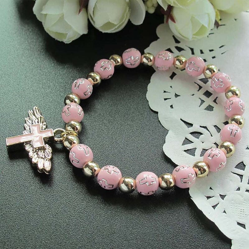 Delicate Wing Shaped Cross Necklace